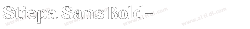 Stiepa Sans Bold字体转换